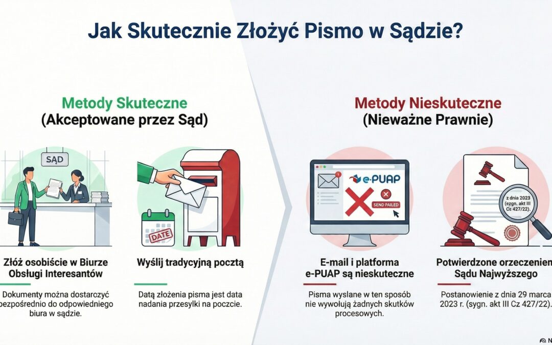 jak załozyć sprawę w sądzie