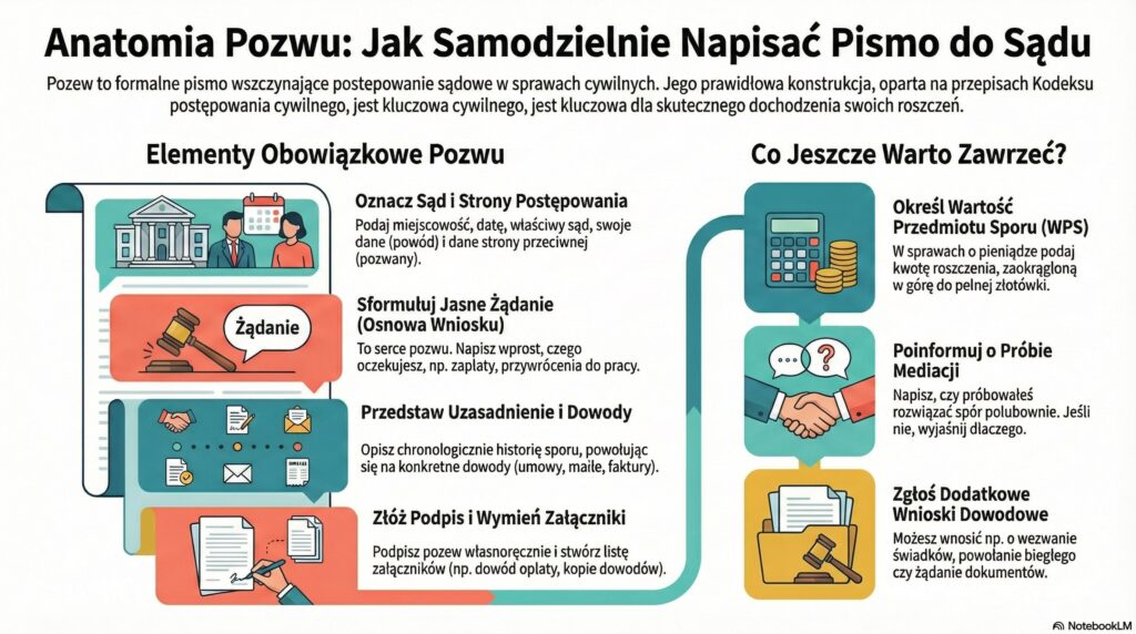 jak napisac pozew